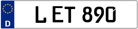Trailer License Plate